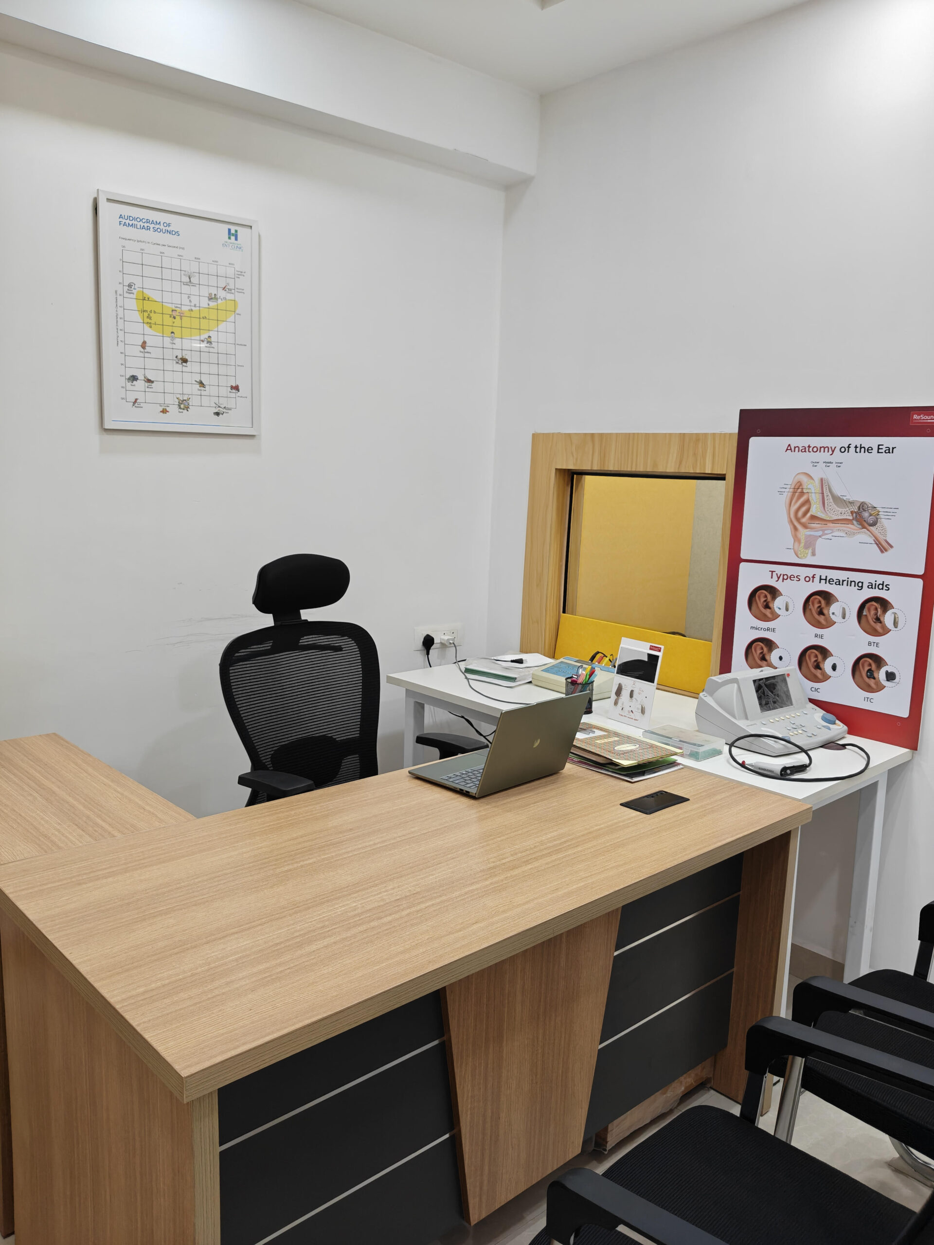 Audiology testing room