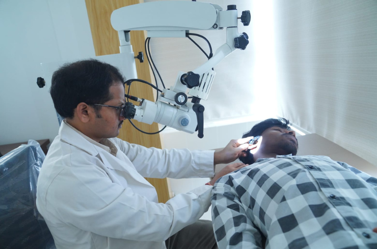 Examination Under Microscope